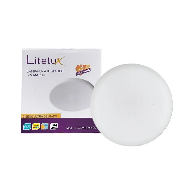 LAMPARA LITELUX 12W AJUSTABLE SIN MARCO