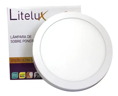 LAMPARA LITELUX 12W DE SOBRE PONER