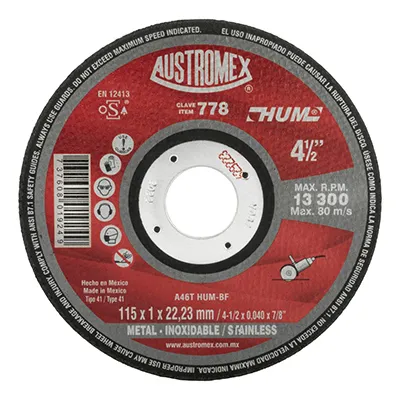 [DISCO PARA CORTE DE METAL 4.1/2] DISCO PARA CORTE DE METAL 4".1/2